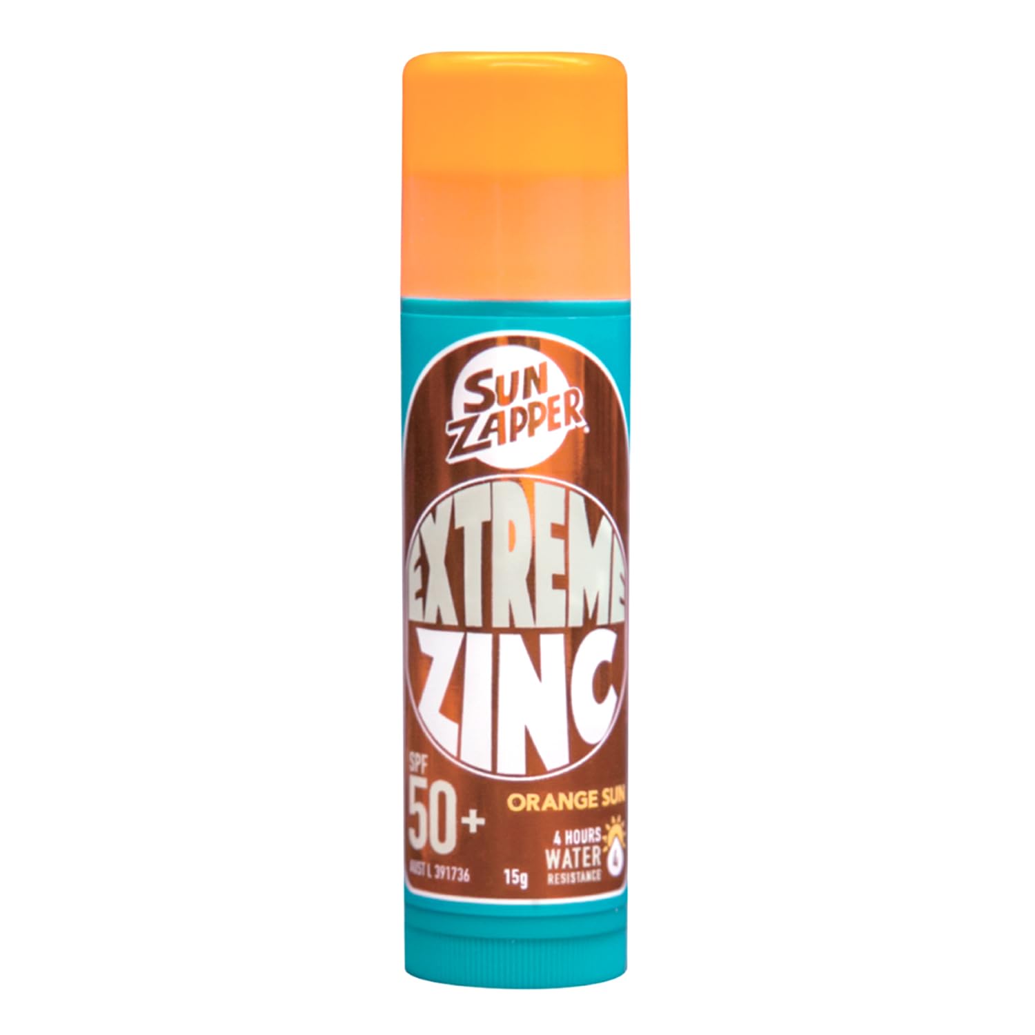 Amazon.com: Sun Zapper Extreme Zinc Sunscreen Stick SPF 50+ Orange
